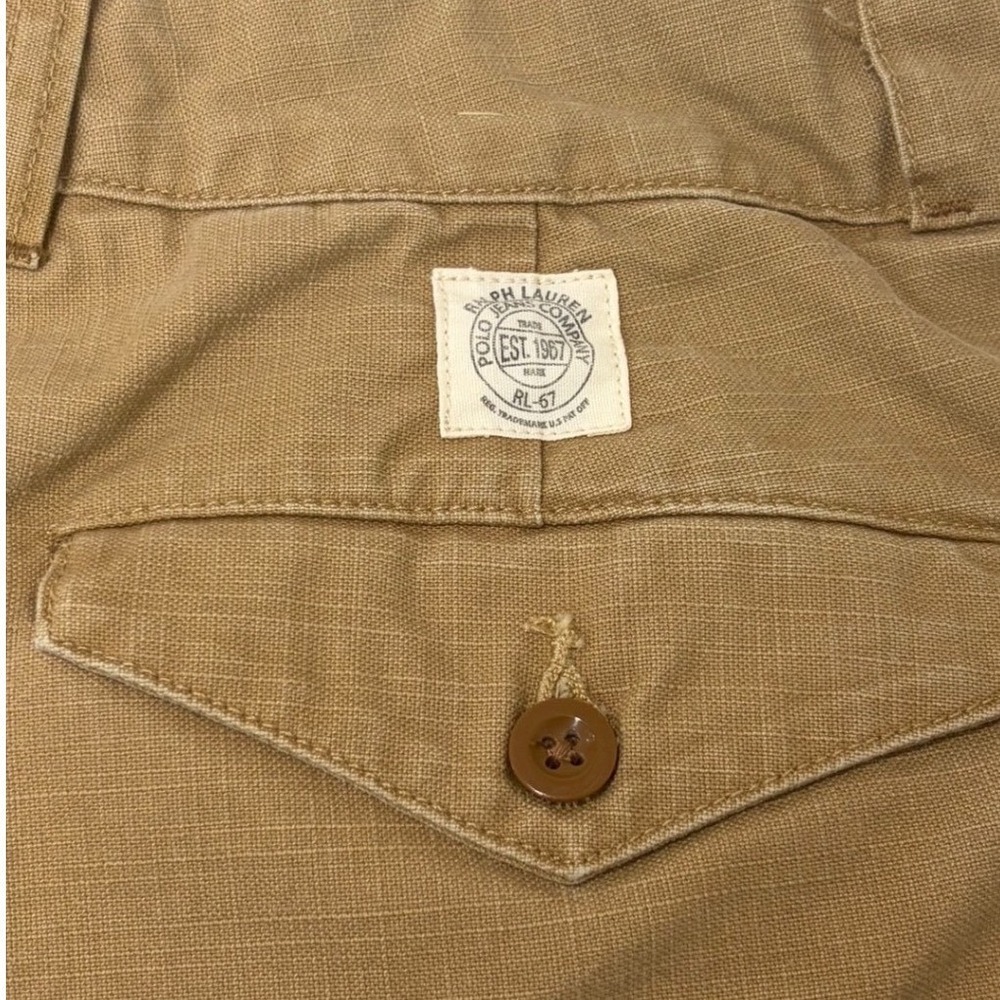 VTG Polo Jeans Co Ralph Lauren Military Surplus Trouser Pants Mens 34x30 Chino - Picture 4 of 8